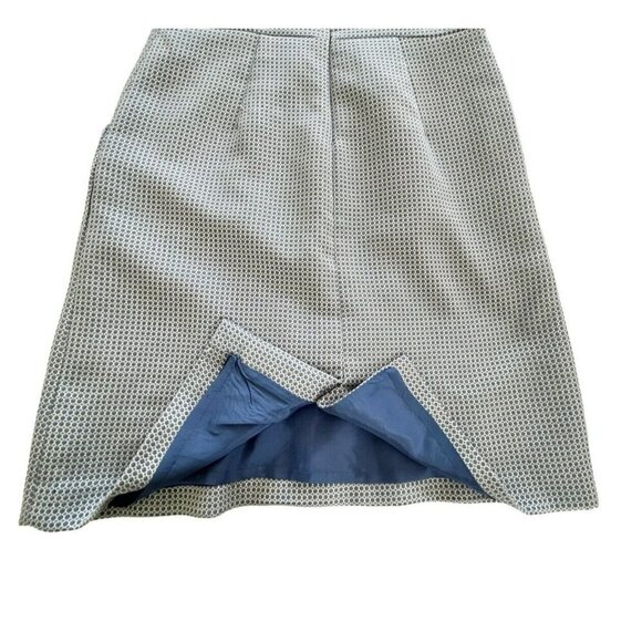 Banana Republic Woman's Sz 14 Light Blue w/ White Dots Sleeveless Sheath Dress - Picture 8 of 10